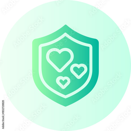 Shield gradient icon