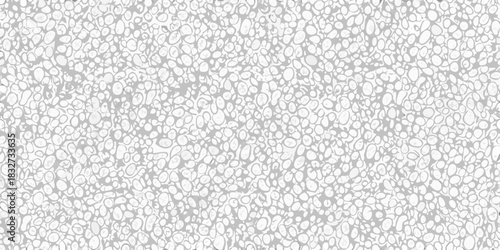 Abstract white and gray pebble stone seamless pattern background texture