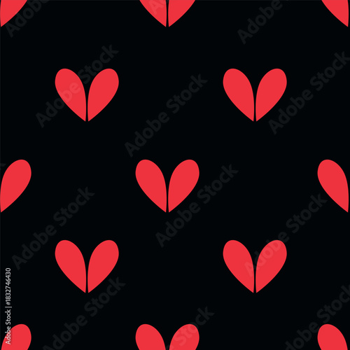 valentine day, valentine seamless pattern with hearts design for fabric, cotton, wallpaper, satin, carpet.