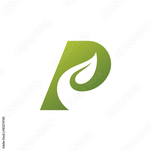 Letter P logo vector template