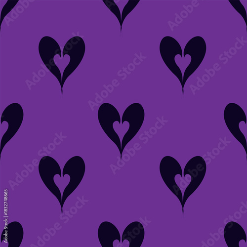 seamless pattern with hearts