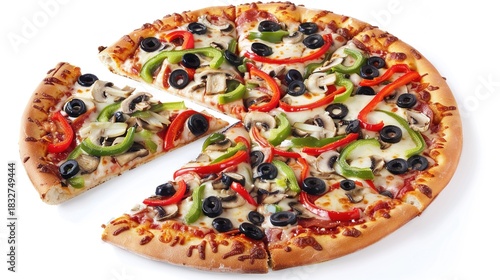 Pizza Collection: Assorted Margherita, Pepperoni, Cheese & Loaded Pizzas (Whole & Slices) on Wooden Peels, Metal Pans & White Plates, with Varied Backgrounds (Dark, Plain) for Italian Cuisine,