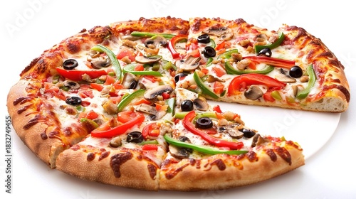 Pizza Collection: Assorted Margherita, Pepperoni, Cheese & Loaded Pizzas (Whole & Slices) on Wooden Peels, Metal Pans & White Plates, with Varied Backgrounds (Dark, Plain) for Italian Cuisine,
