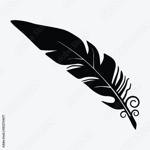 Isolated Feather Writing Icon Pack