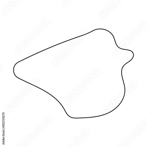 abstract outline blobs for decoration