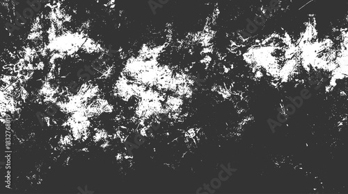 Dark grey and white distressed grunge texture background with rough abstract patterns vector