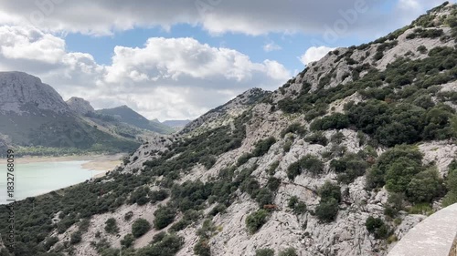 Gorg blau reservoir, located in Mallorca, supplies water to Palma. Mallorca, Spain