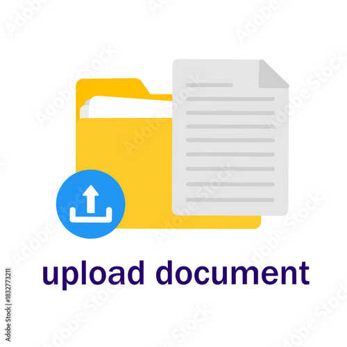 Upload Document Icon. File Upload