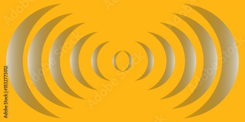 Sun protection from ultraviolet light, in futuristic glowing vector illustration on light background. Сircular barrier to block UV radiation