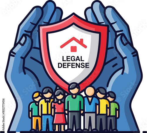 Protecting community with legal defense shielding people and their homes