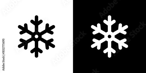 雪の結晶のシンプルアイコン