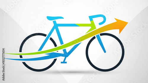 Bike cycling race speed bicycle vector illustration design for fitness and transportation vector design
