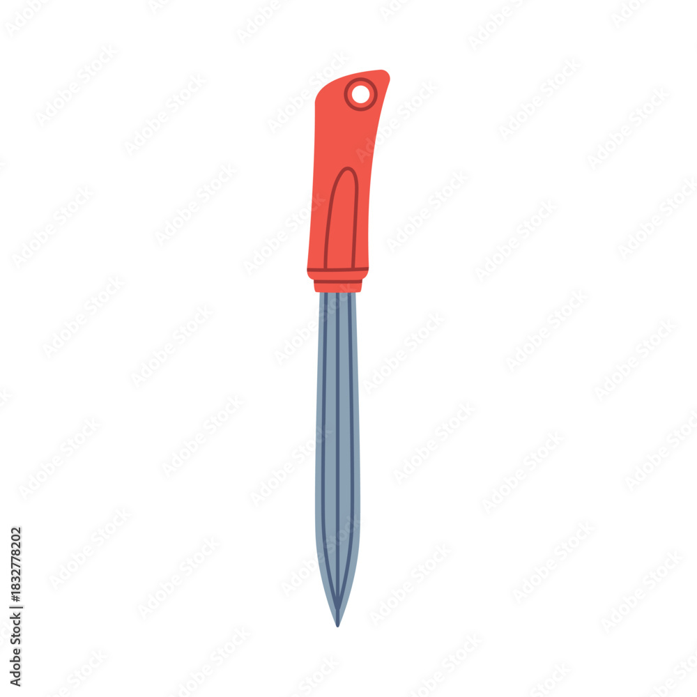 Naklejka premium Knife as Self-defense Tool and Equipment for Protection Vector Illustration