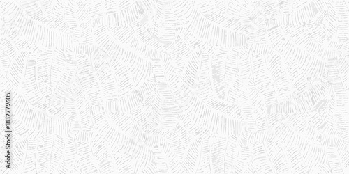 Subtle white on white palm leaf pattern background texture