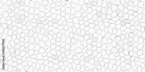 White pebble stone texture background seamless pattern cobblestone surface neutral color