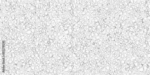 Abstract white pebble stone texture background with organic shapes