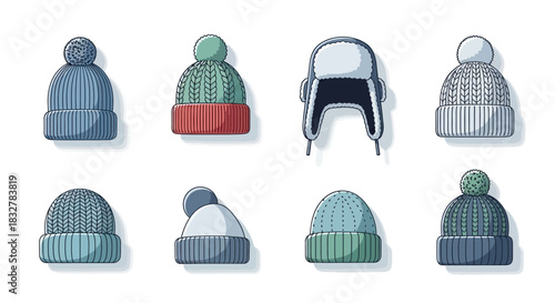 Cozy Winter Hats A Collection of Knitted Headwear for Cold Weather