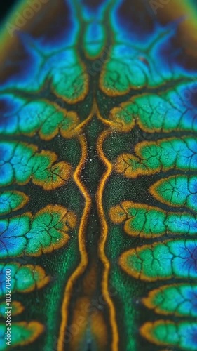 Abstract colorful pattern with intricate designs and vibrant color scheme