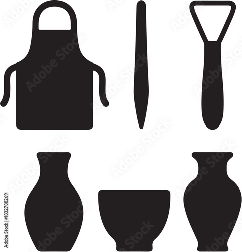 Potters Essentials Silhouette Set.eps