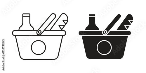 Picnic icon. filled flat sign for mobile concept and web design