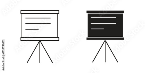Presentation icon. filled flat sign for mobile concept and web design