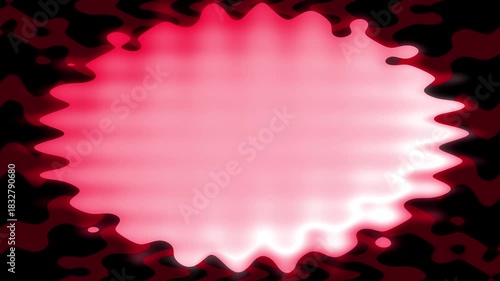 Abstract Red and Black Liquid Digital Art