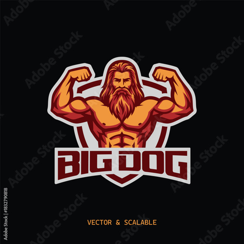 Body builder logo zym logo.