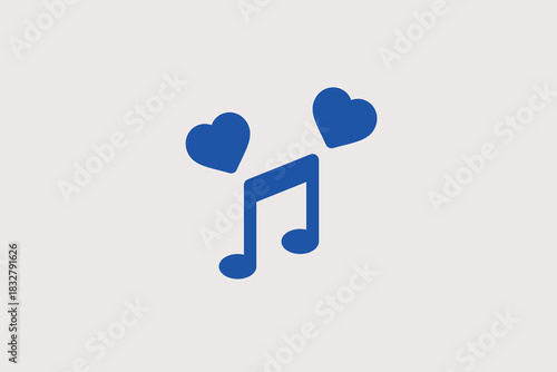 wedding music illustration in line style design. Vector illustration.	