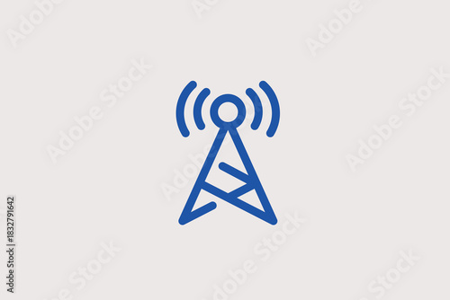 transmission illustration in line style design. Vector illustration.	