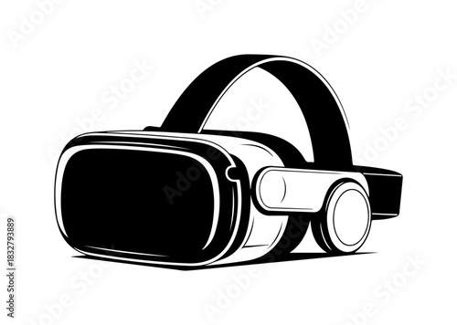 Experience immersive virtual reality gaming with this modern headset design concept