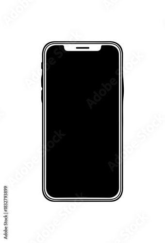 Sleek modern smartphone for app promotion, mobile commerce and communication needs