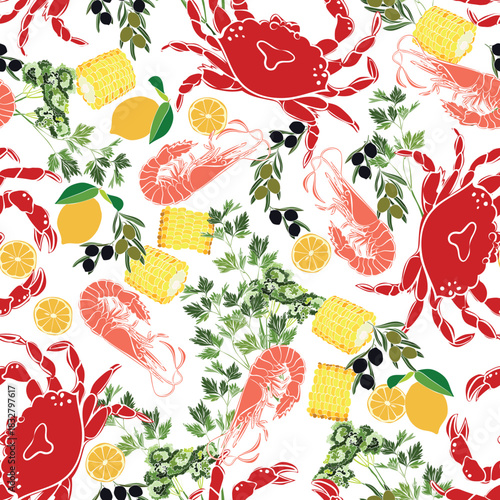 Sunset on the beach. The sea and the fresh flavors of the Mediterranean coast is a perfect print for tablecloth in a fun and joyful kitchen hom or restaurant
