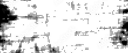 Abstract halftone of black squares on a white background. eps10