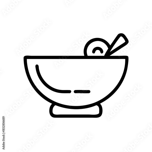 Kitchen bowl icon transparent background 