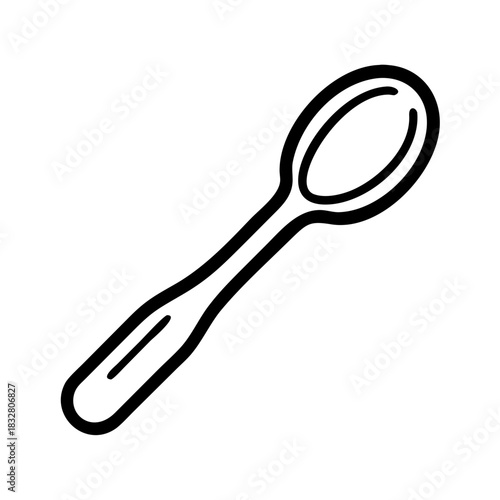 Kitchen wooden spoon icon transparent background 