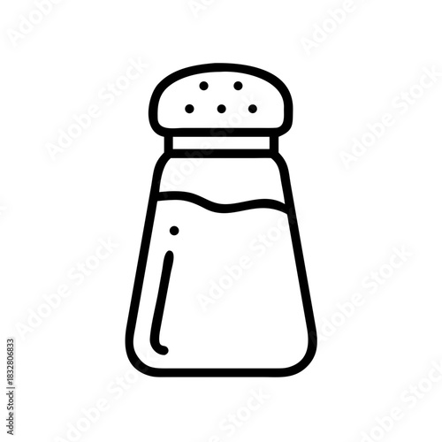 Kitchen salt shaker icon transparent background 