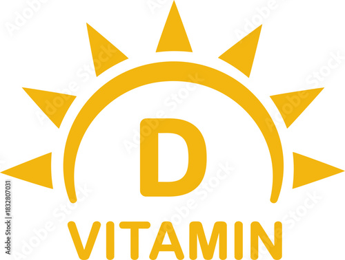 Sunlight Vitamin D Supplement Icon
