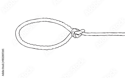 Simple Rope Loop Knot Illustration