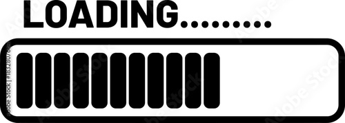 Digital Loading Progress Bar Status Icon
