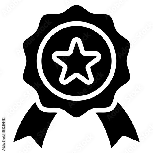 Award Ribbon  Icon Element For Design