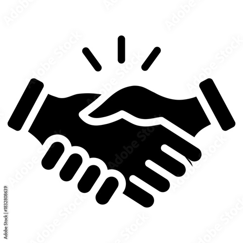 Handshake Deal  Icon Element For Design