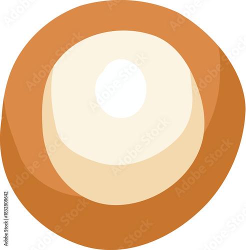 Vector icon of Christmas gingerbread in cartoon flat mode. Holiday cookies - christmas tree, gingerbread man, star, house, heart isolated on white background