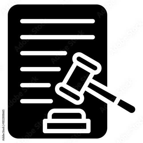 Legal Document  Icon Element For Design