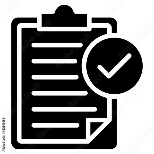 Verification Clipboard  Icon Element For Design