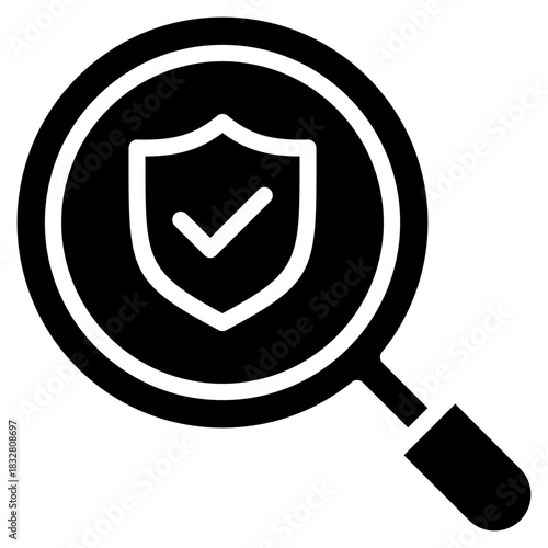 Secure Check  Icon Element For Design