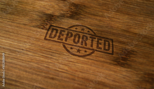 Deported stamp and stamping