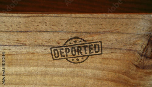 Deported stamp and stamping