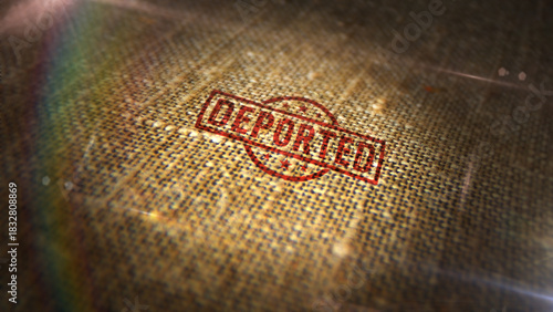 Deported stamp and stamping