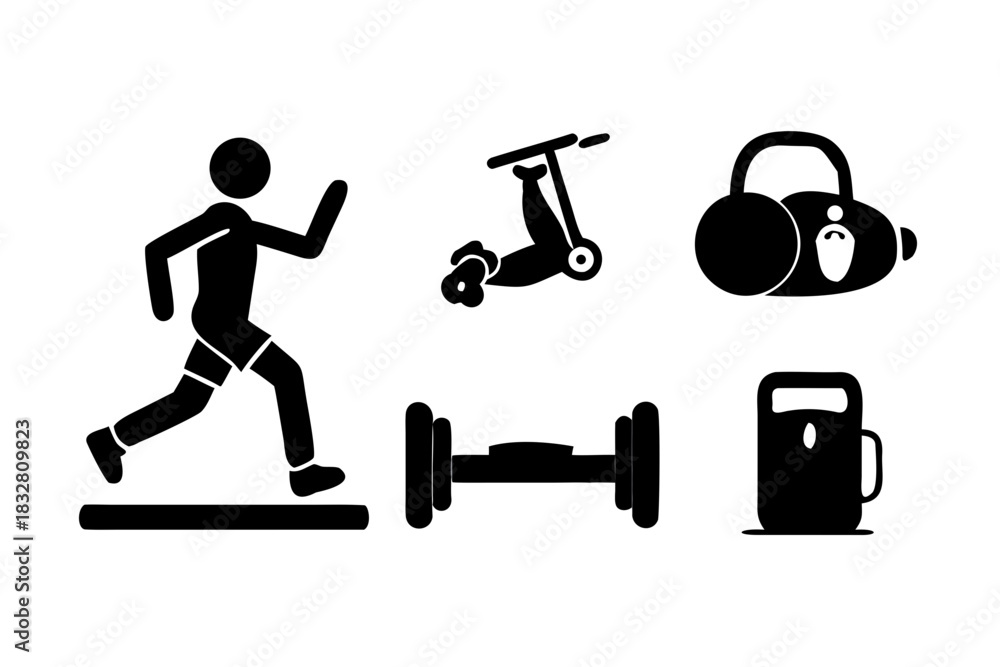 Naklejka premium Black and white abstract geometric composition with subtle lines