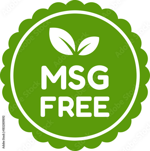Natural Green MSG Free Food Icon